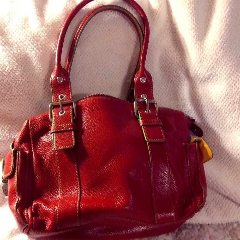 COPY - Hype red leather handbag